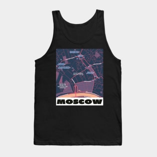 Moscow map Tank Top